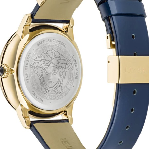New!  Versace Medusa Blue Leather Women\'s Watch main image 4